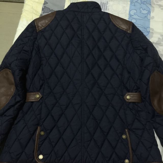 BN Lauren Ralph Lauren Faux leather trim quilted jacket(Reduced price)