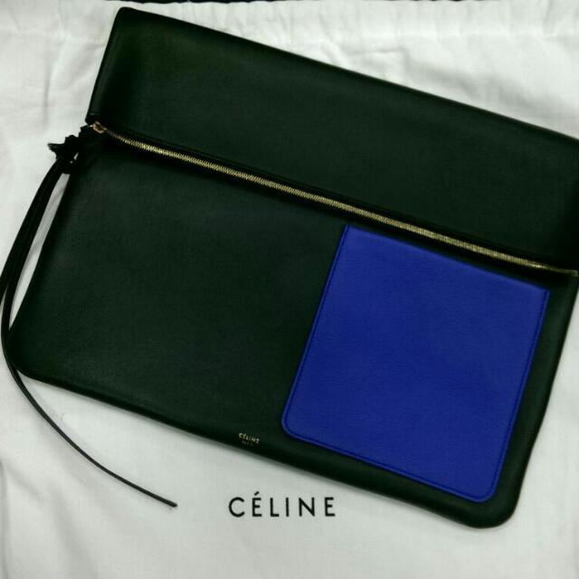 Celine fold over top bag