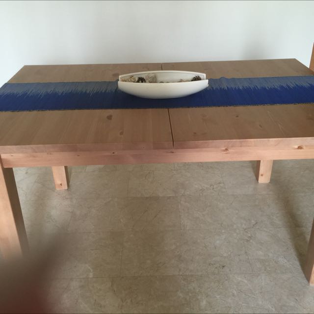 New Ikea Stornas Extendable Dining Table Furniture On Carousell