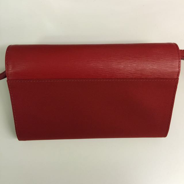 Prada Portafoglio Tracolla Tessuto Vitello 1M1437 Fuoco Luxury on Carousell