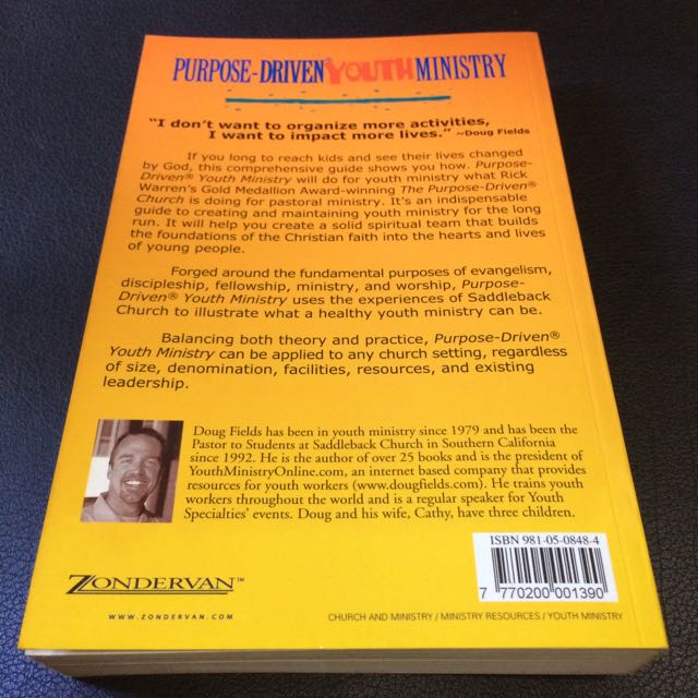 Purpose Driven Youth Ministry by Doug Fields, Hobbies & Toys