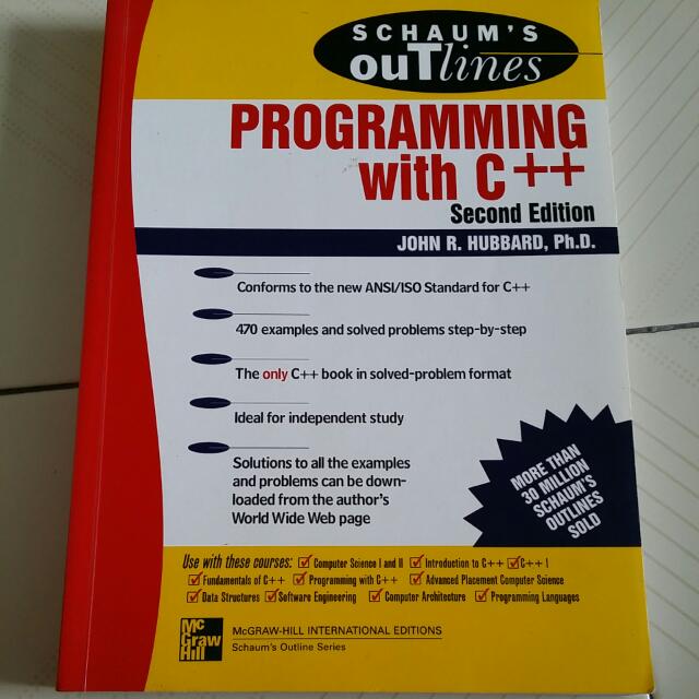 Schaum's Outline of Programming with C++ - 2nd Edition, Hobbies & Toys ...