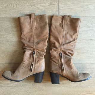 及膝真皮靴64246532496257110