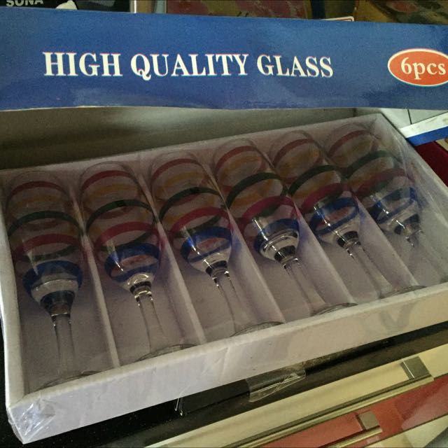 (Reserved)6pcs High Quality Wine Glass, TV & Home Appliances, Kitchen