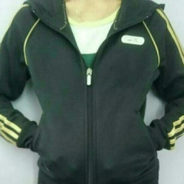 black and gold adidas jacket with hood