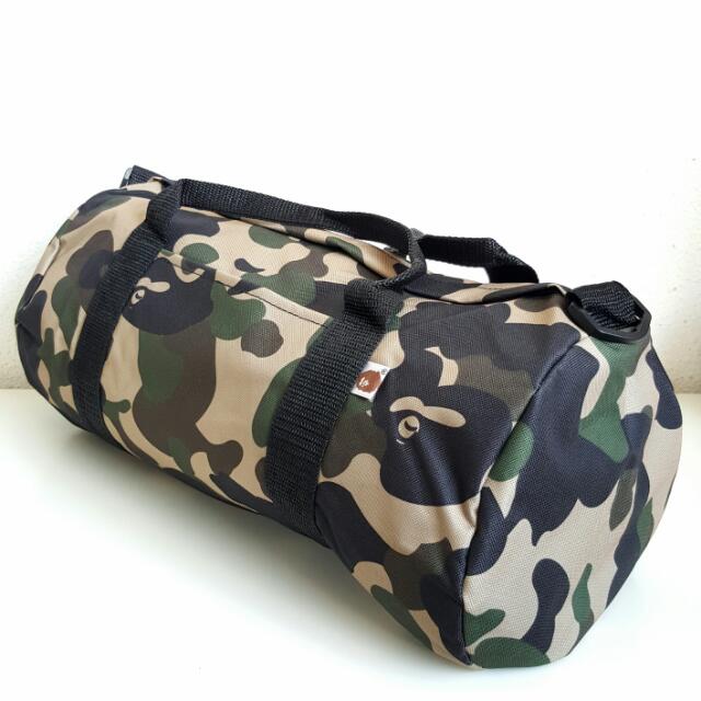 bape duffle bag camo