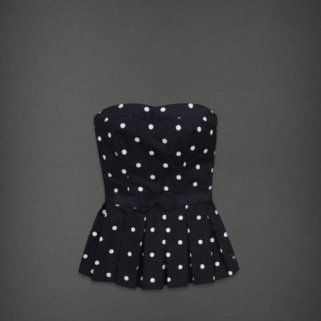 polka dot tube top
