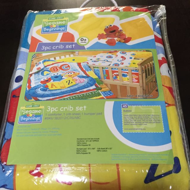 Bnip Sesame Street Cot Sheet Set Abc Friends Babies Kids On