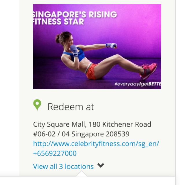 Celebrity Fitness Gym Membership 1 Month Tickets Vouchers Local Attractions Transport On Carousell