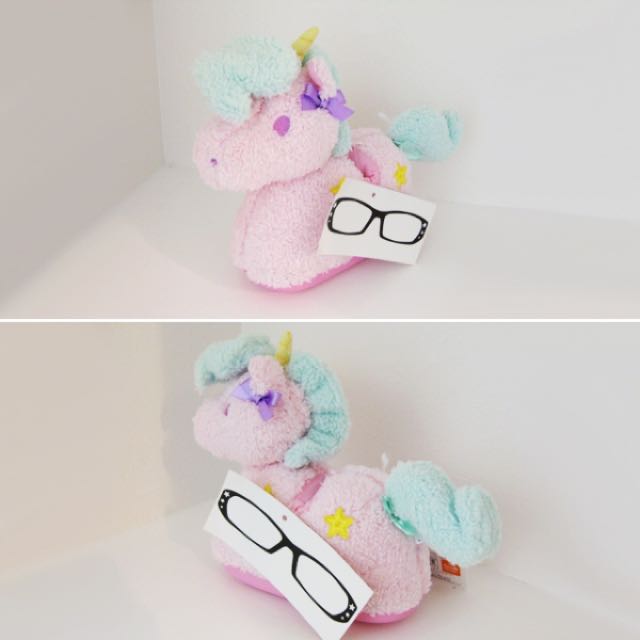 Rare Sanrio Unicorn Plushie Spectacle Glasses Case Box