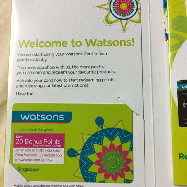 Watsons Membership Card, Everything Else on Carousell