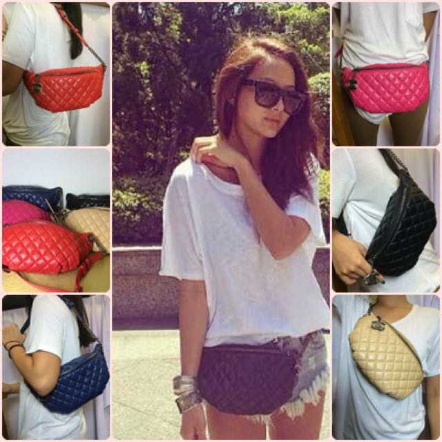 chanel pink fanny pack