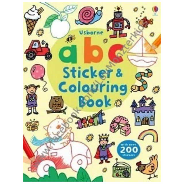Brand New Usborne Abc Sticker And Colouring Book Babies Kids