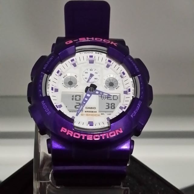 White and hotsell purple g shock
