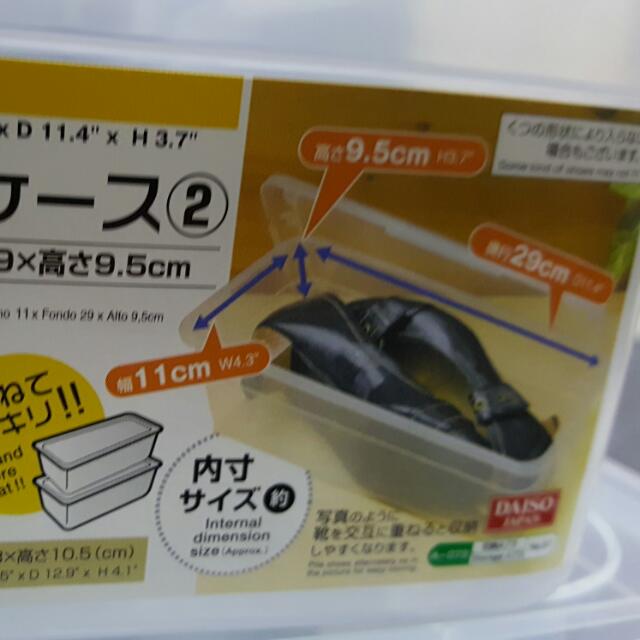 DAISO Shoe Storage Boxes, Everything Else on Carousell