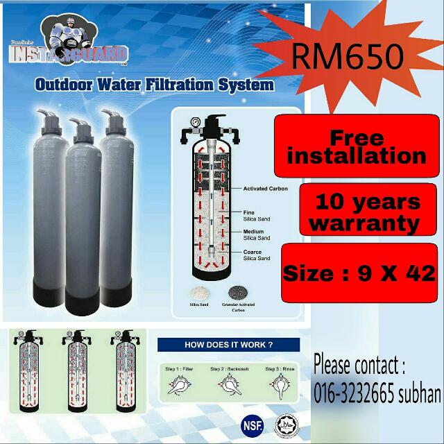 Instarguard Outdoor Water Filter, Furniture & Home Living, Gardening