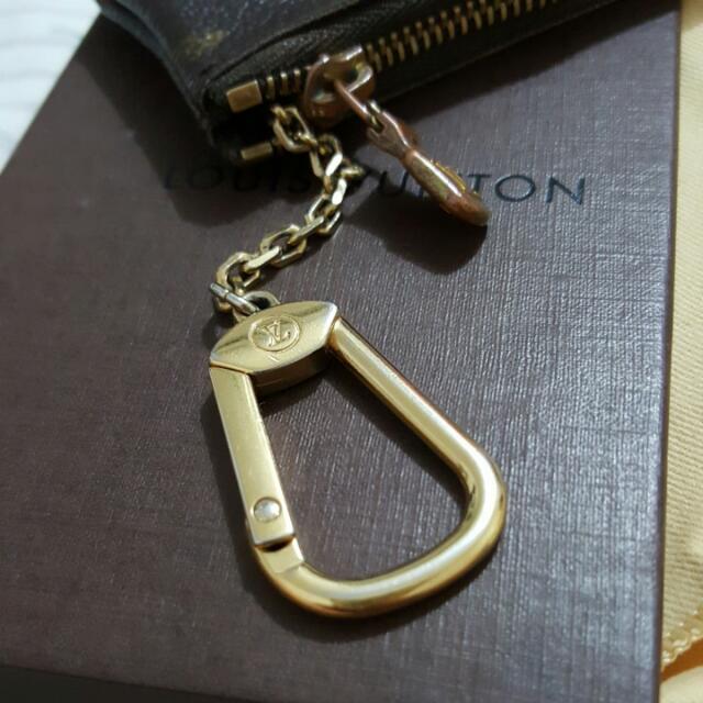 LOUIS VUITTON Monogram Keychain Coin Purse - $1K APR Value w/ CoA!