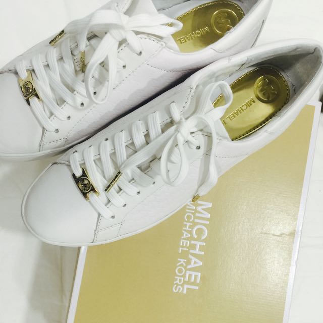 michael kors colby white trainers