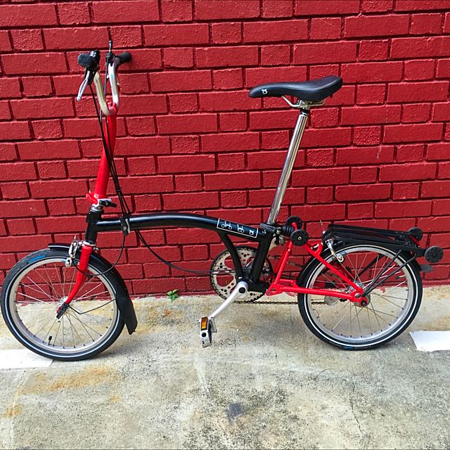 brompton red black