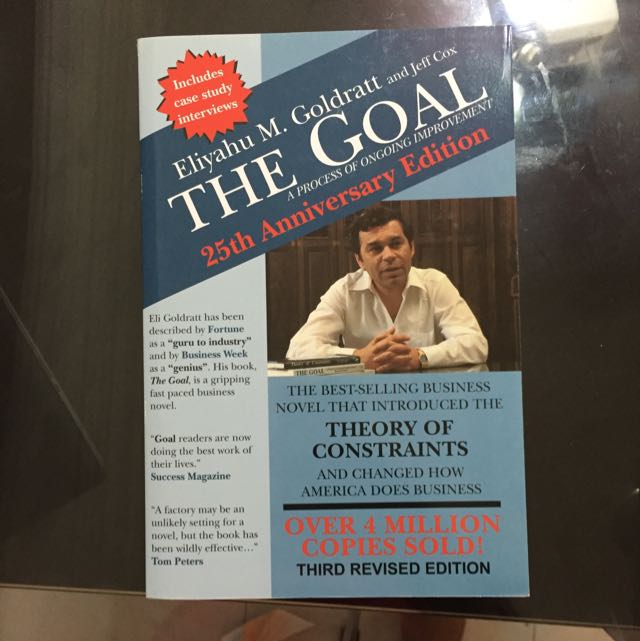 The Goal A Process Of Ongoing Improvement By Eliyahu M Goldratt