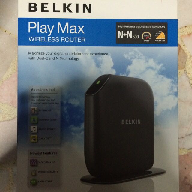 Belkin Playmax Wireless Router Electronics On Carousell