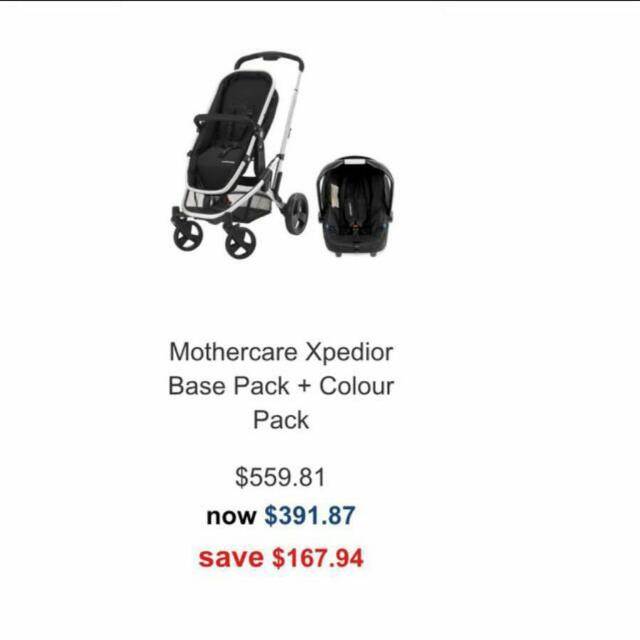 Mothercare xpedior colour pack very top