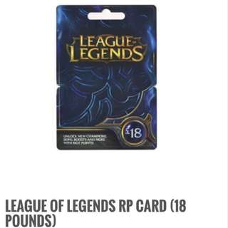League Of Legends Rp Card Toys Games Carousell Singapore
