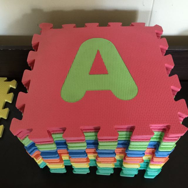 26 Pcs Of Abc Foam Puzzle Mat Babies Kids On Carousell