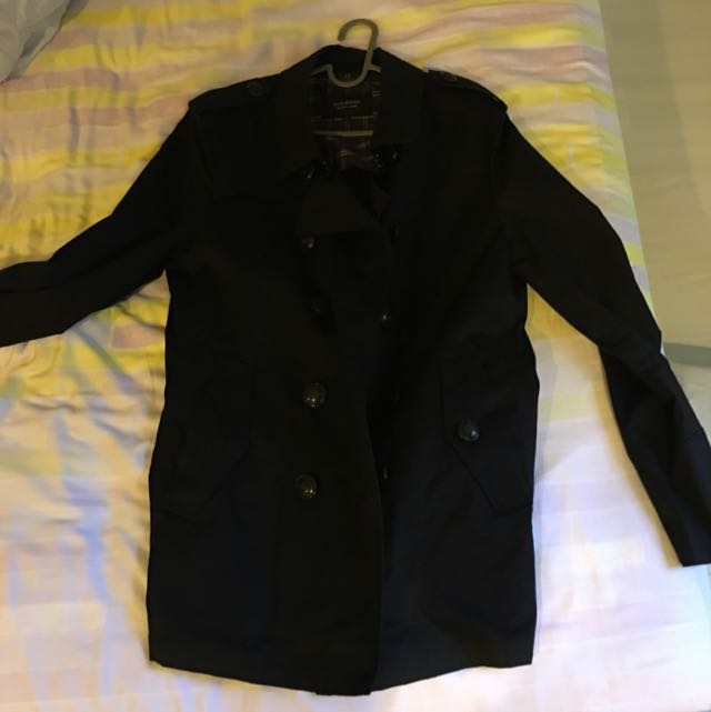 burberry black label trench coat