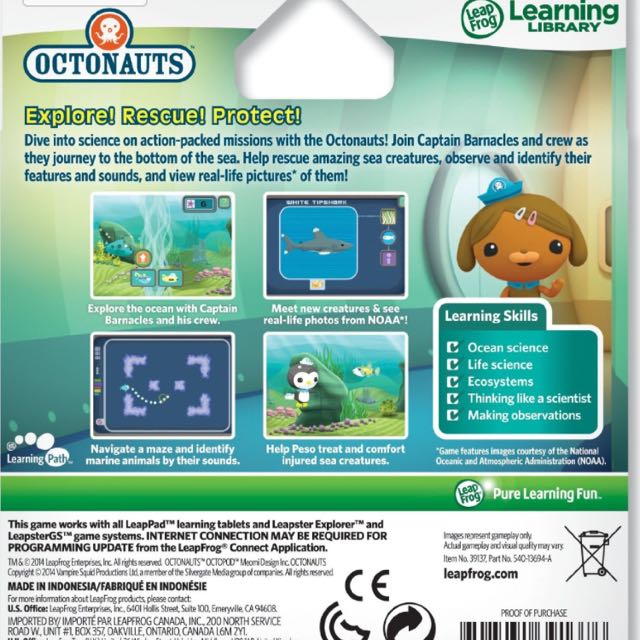 Octonauts shop leappad game
