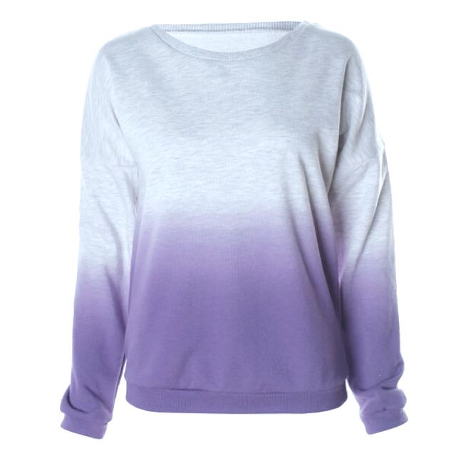 Purple ombre sweater 2025
