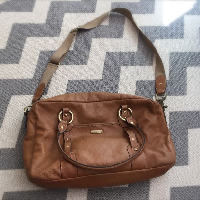 Storksak Genuine Leather Bag, Babies & Kids, Going Out, Diaper Bags
