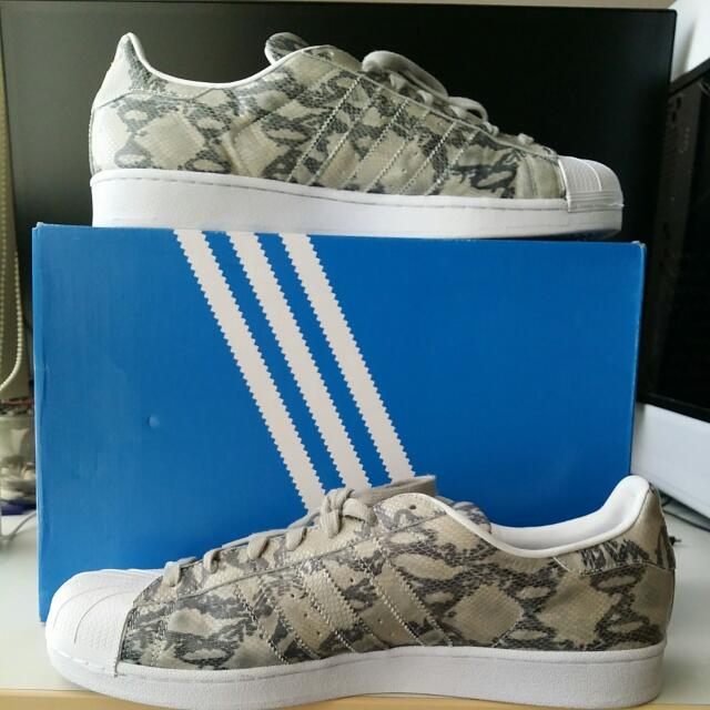 Adidas superstar silver snake print shop