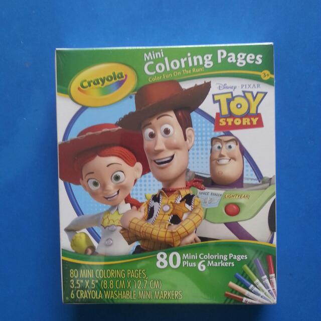 Bnib Crayola Toy Story Mini Coloring Pages Babies Kids On Carousell