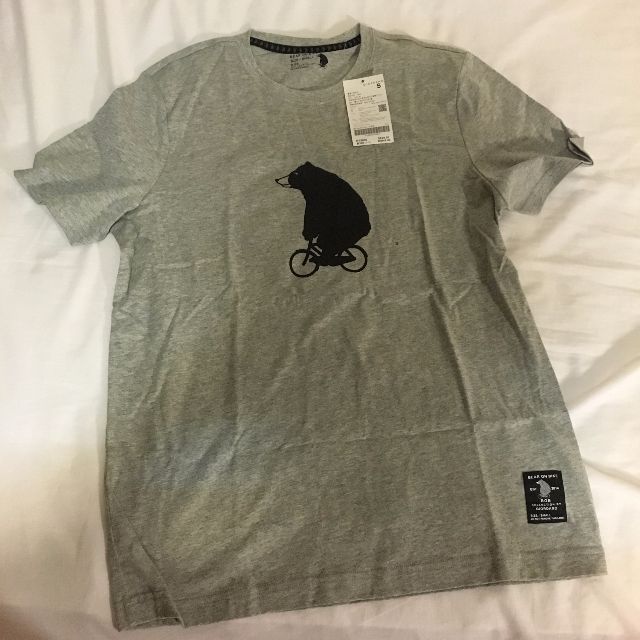 bear on bike t shirt giordano