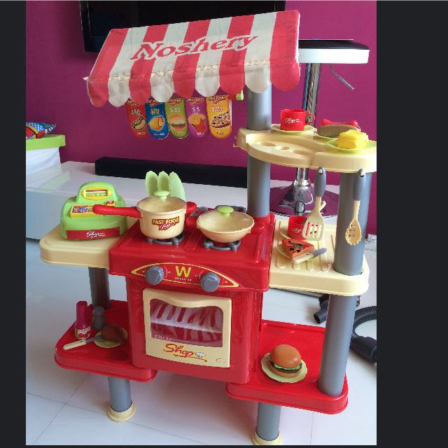 Noshery Fast Food Kitchen Play Kitchen Set Babies Kids On Carousell