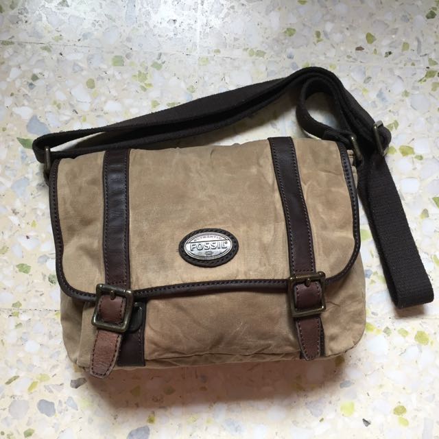 fossil canvas bag
