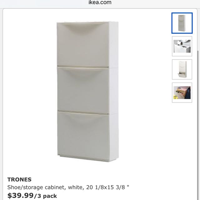 Shoe Cabinet Storage Trones Ikea Furniture On Carousell