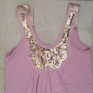 Love Bonito - Pink Glitter Top