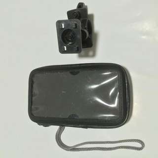 Protective Zipper Case with Bike Handlebar Mount For Samsung Note 2