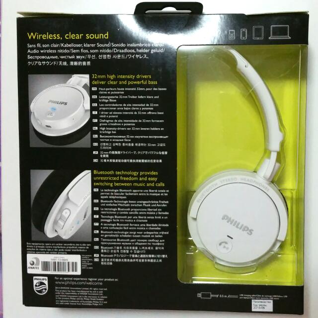Brand New Philips Bluetooth Wireless Headphones SHB5500 White Reserved Computers Tech Parts Accessories Cables Adaptors on Carousell