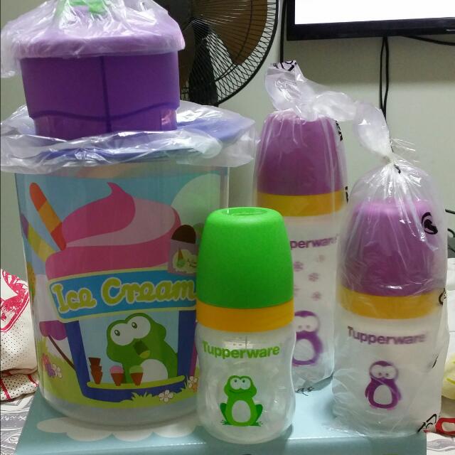 Brand New Tupperware Milk Bottle Gift Set Babies Kids On Carousell