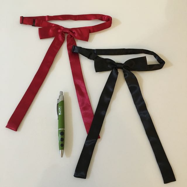 Japanese Korean School Uniform Collar Ribbon Bow Long Type, Women's