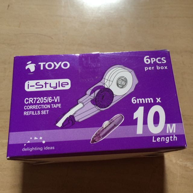 Toyo Correction Tape Refill iStyle 6mm X 10m, Hobbies & Toys