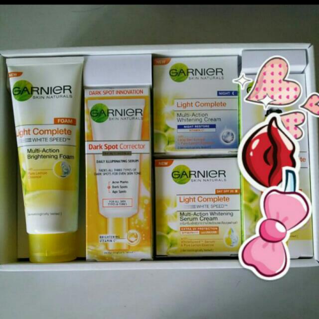 Garnier Light Complete Gift Set Beauty Personal Care Face Face Care On Carousell