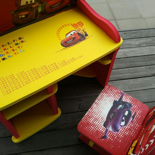 Mcqueen table best sale and chair set