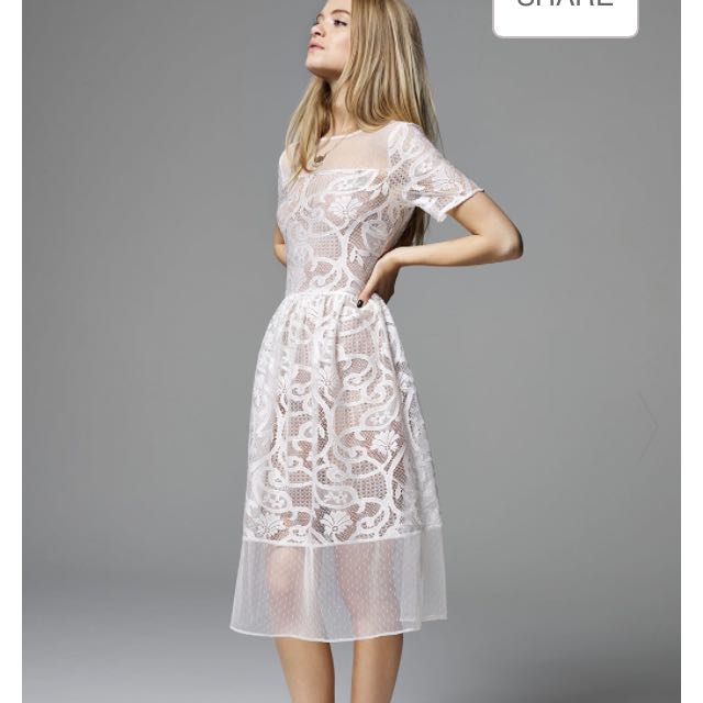 Miss selfridge white lace dress shop