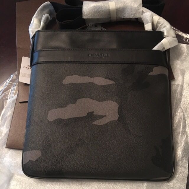 coach camo crossbody