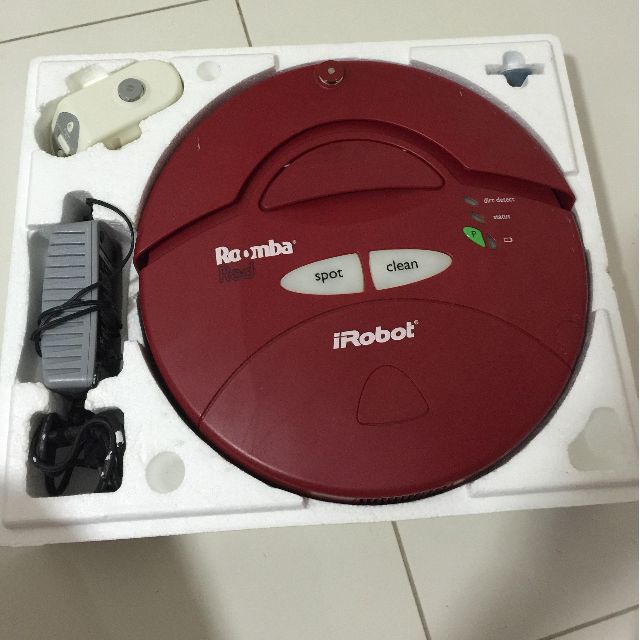 iRobot Roomba Intelligent Floorvac Robotic Vacuum, Red, TV & Home