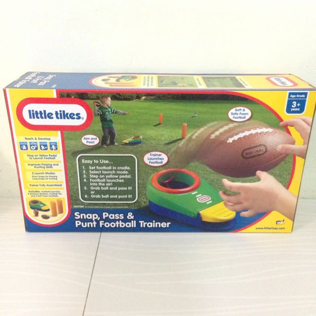 Little Tikes Snap Pass Punt Football Trainer Toys Games On